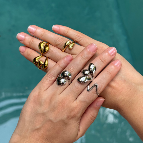 Anillo 3 Hojas Chunky