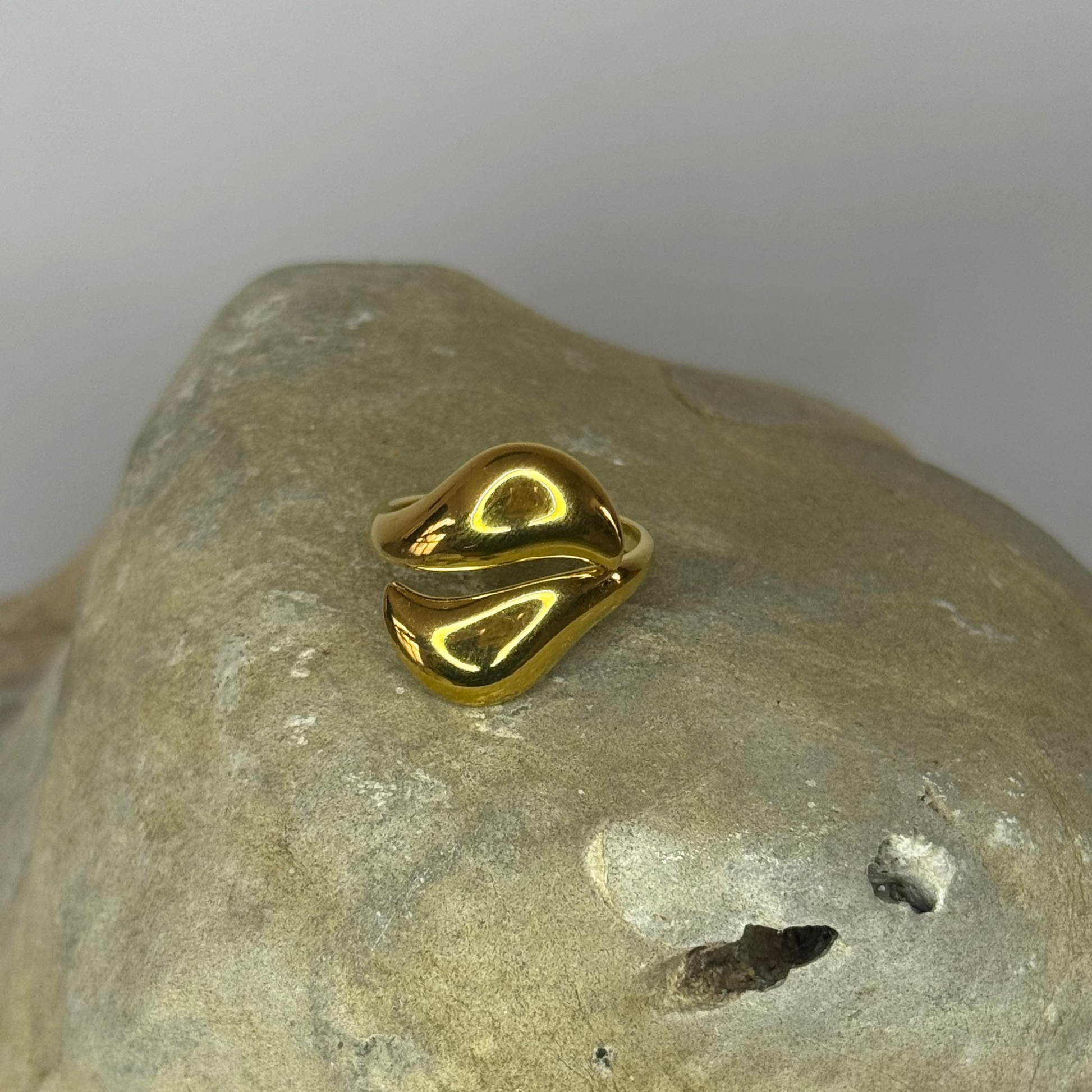 Anillo Hoja Punta Chunky