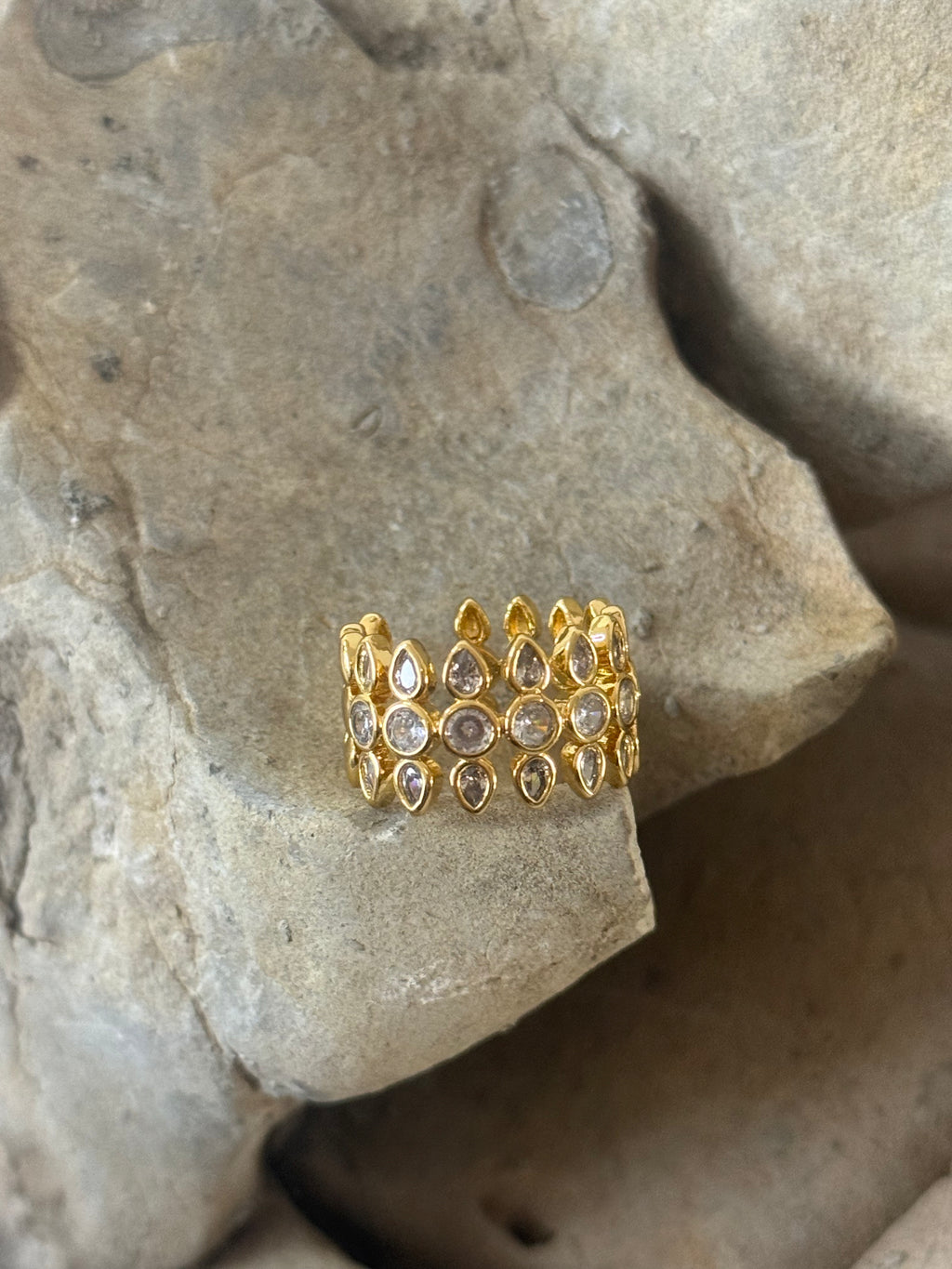 Anillo Circonia Gota