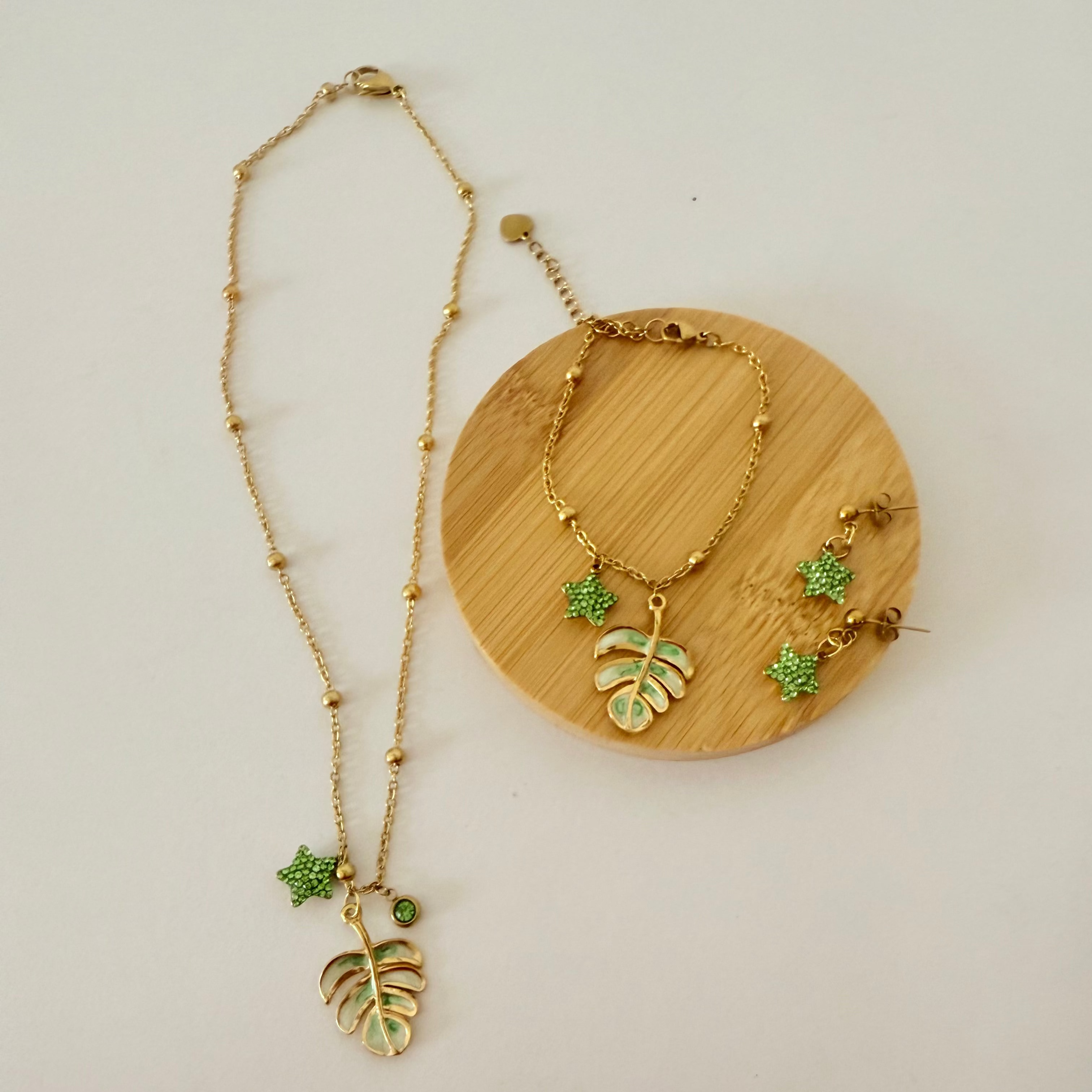 Set Hoja y Estrella Verde