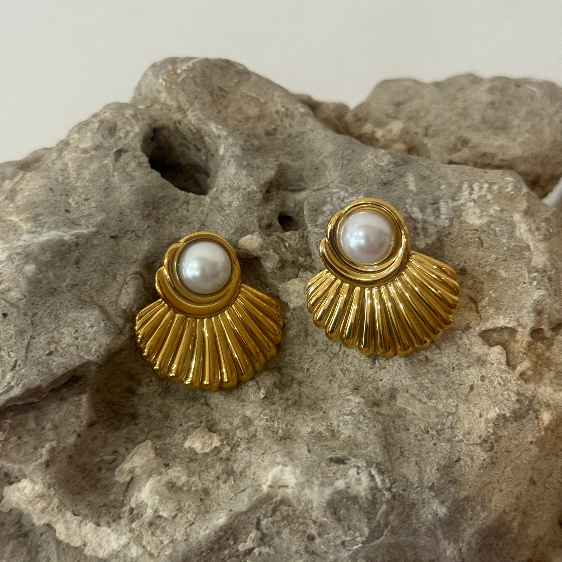 Arete Shell Con Perla